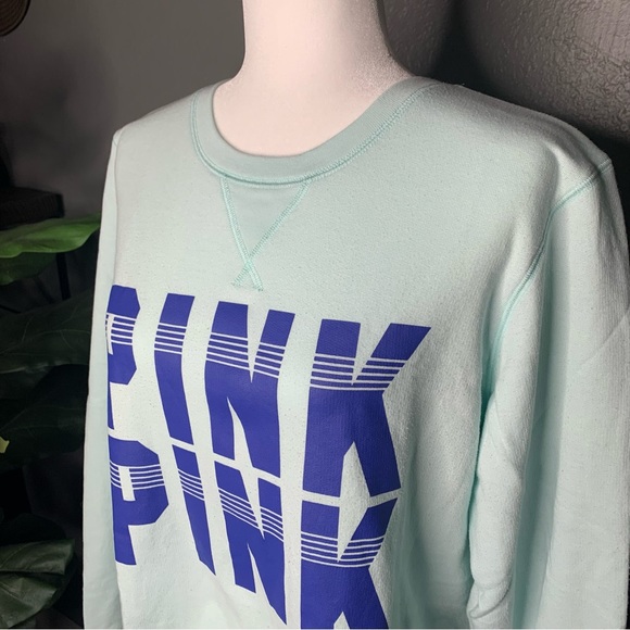 PINK VS Seafoam Green Sweatshirt - Picture 6 of 10